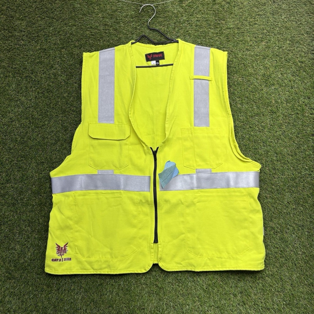 Drifire FR Vest Mens XL VNT99222XXXXL Solid Deluxe Vest Class 2 DRIFIRE NWOT